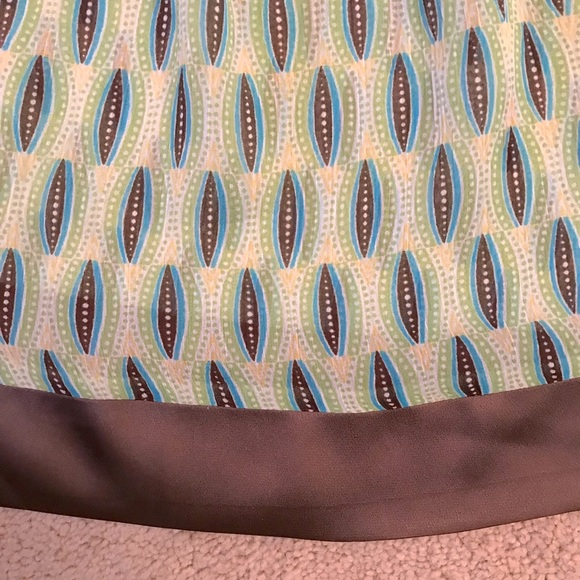 Bisou Bisou Sheer Cover Up Tunic Size 1X Green Brown Swim Cover Up Kimono - Picture 8 of 8